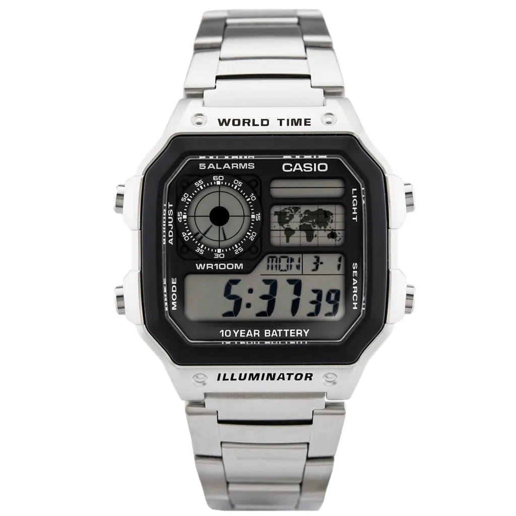 Ảnh Đồng hồ nam dây kim loại Casio chính hãng AE-1200WHD-1AVDF (42mm) 3