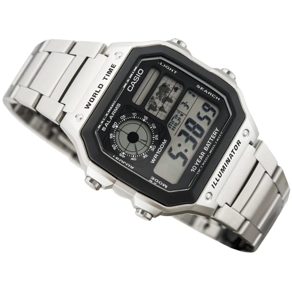 Ảnh Đồng hồ nam dây kim loại Casio chính hãng AE-1200WHD-1AVDF (42mm) 4