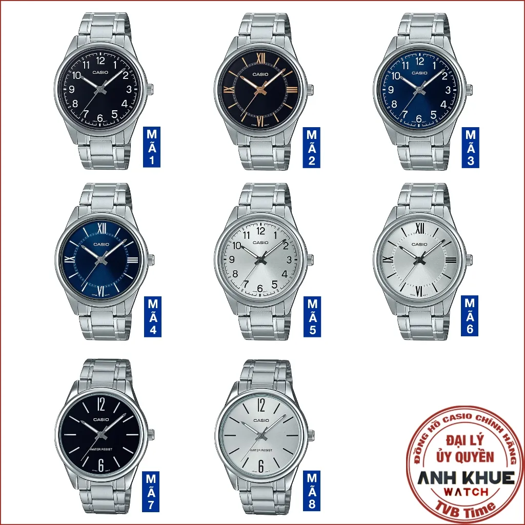 Ảnh Đồng hồ nam dây kim loại Casio chính hãng MTP-V005 Series (40mm) 2