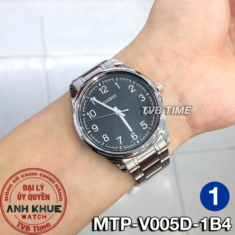 Ảnh Đồng hồ nam dây kim loại Casio chính hãng MTP-V005 Series (40mm) 3