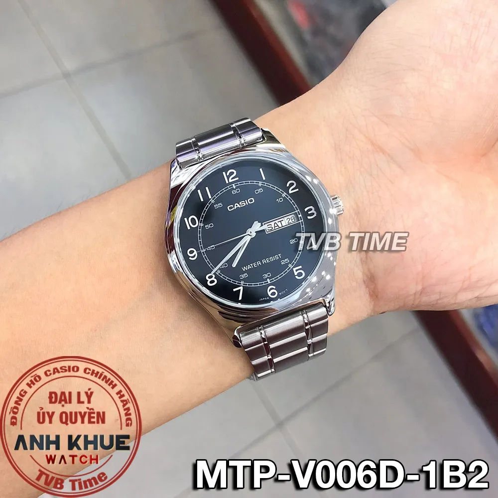 Ảnh Đồng hồ nam dây kim loại Casio chính hãng MTP-V006 Series (38mm) 3