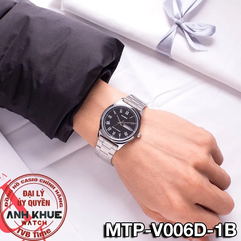Ảnh Đồng hồ nam dây kim loại Casio chính hãng MTP-V006 Series (38mm) 4