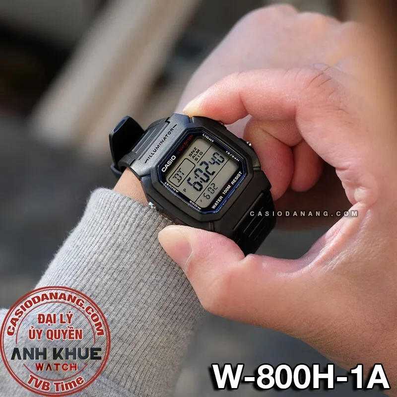 Ảnh Đồng hồ nam dây nhựa Casio chính hãng W-800 Series (36mm) 3