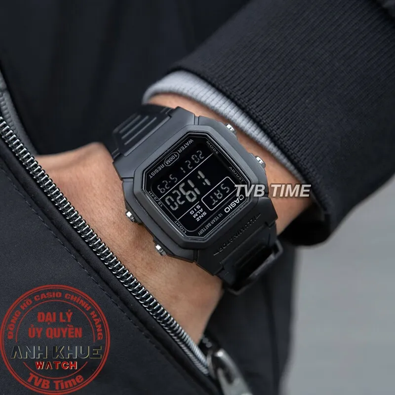 Ảnh Đồng hồ nam dây nhựa Casio chính hãng W-800H-1BVDF (36mm) 4