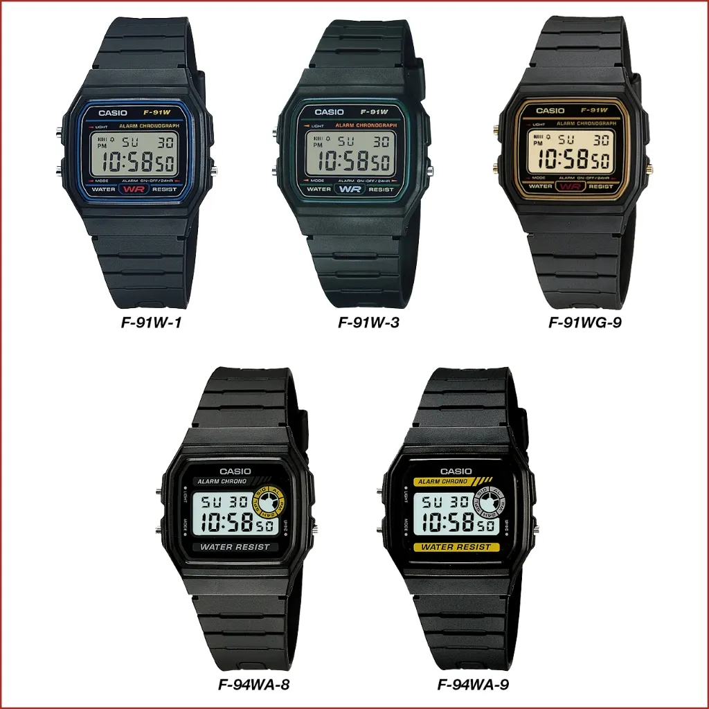 Ảnh Đồng hồ nam dây nhựa Casio chính hãng Anh Khuê F-91 & F-94 Series 2
