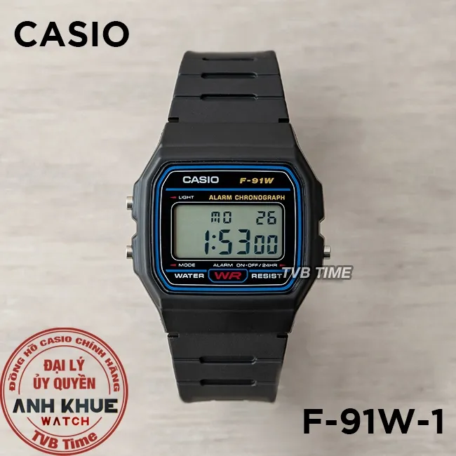 Ảnh Đồng hồ nam dây nhựa Casio chính hãng Anh Khuê F-91 & F-94 Series 3