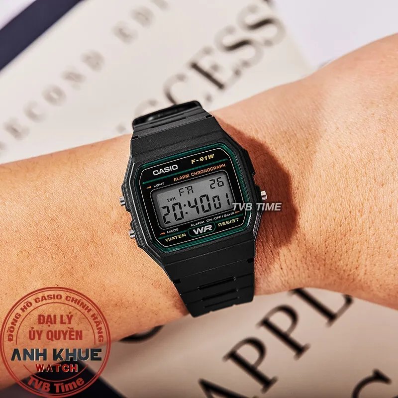 Ảnh Đồng hồ nam dây nhựa Casio chính hãng Anh Khuê F-91 & F-94 Series 4