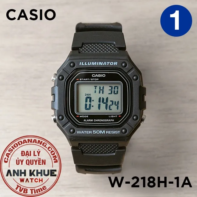Ảnh Đồng hồ nam dây nhựa Casio chính hãng W-218 Series (43mm) 3