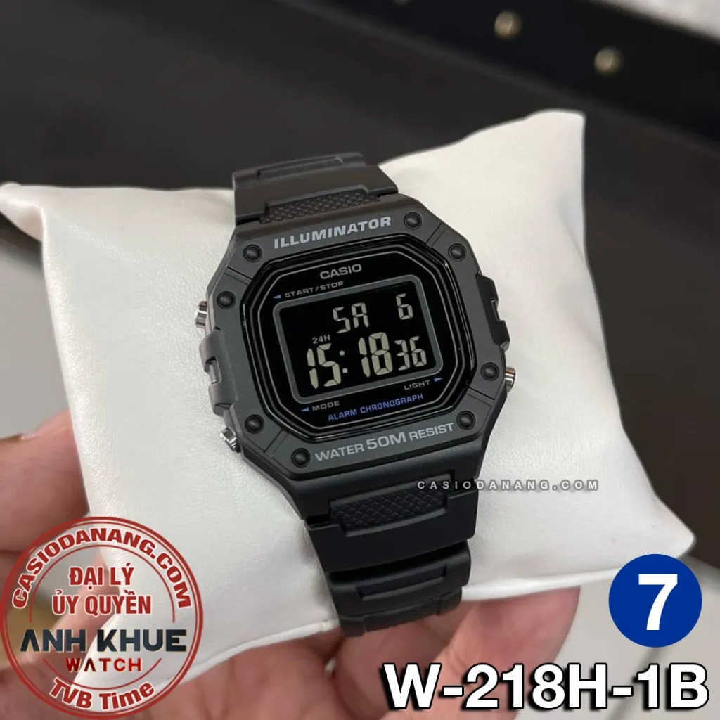 Ảnh Đồng hồ nam dây nhựa Casio chính hãng W-218 Series (43mm) 4