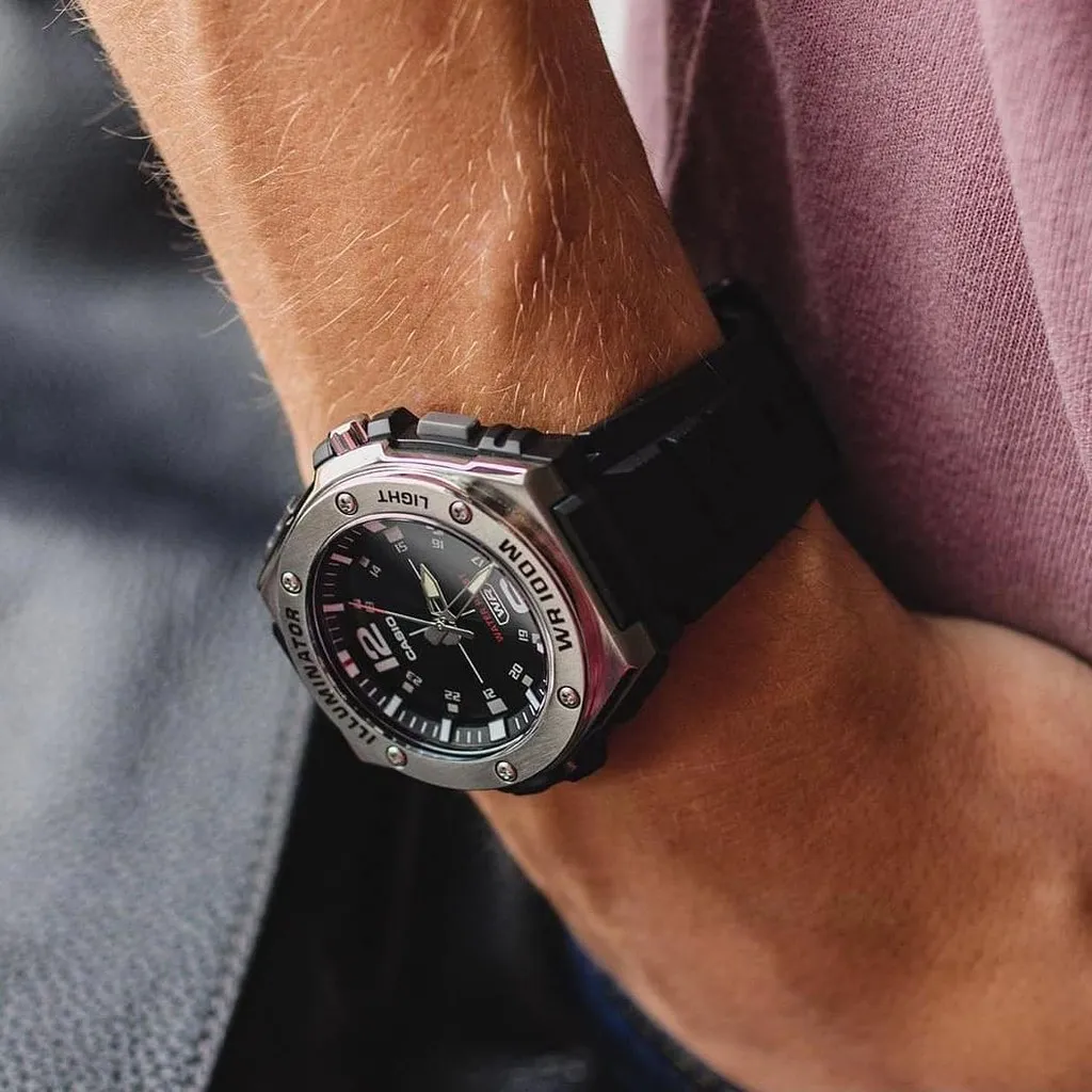 Ảnh Đồng hồ Nam dây nhựa Casio MWA-100H-1AVDF chính hãng bảo hành 1 năm Pin trọn đời 1