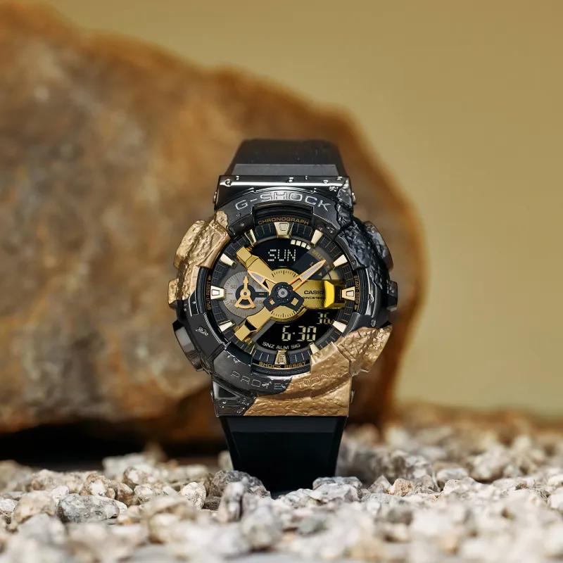 Ảnh Đồng hồ nam dây nhựa G-Shock GM-114GEM-1A9DR chính hãng Bảo hành 5 năm Pin trọn đời 1