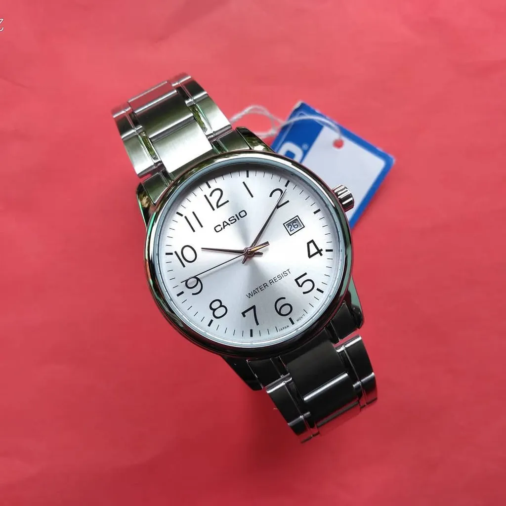 Ảnh Đồng hồ Nam dây thép Casio MTP-V002 chính hãng bảo hành 1 năm Pin trọn đời 1