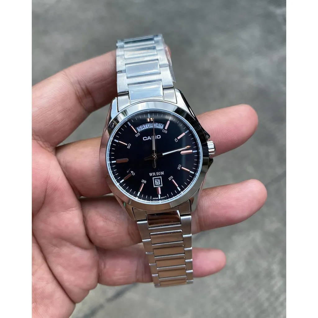 Ảnh Đồng hồ Nam dây thép Casio MTP-1370 chính hãng bảo hành 1 năm Pin trọn đời 1