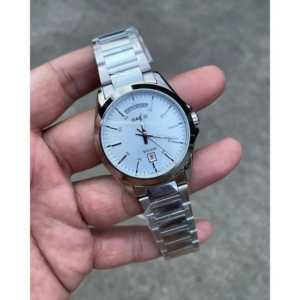 Ảnh Đồng hồ Nam dây thép Casio MTP-1370 chính hãng bảo hành 1 năm Pin trọn đời 2