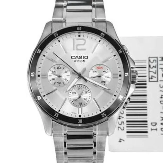 Ảnh Đồng hồ Nam dây thép Casio MTP-1374 chính hãng bảo hành 1 năm Pin trọn đời 4