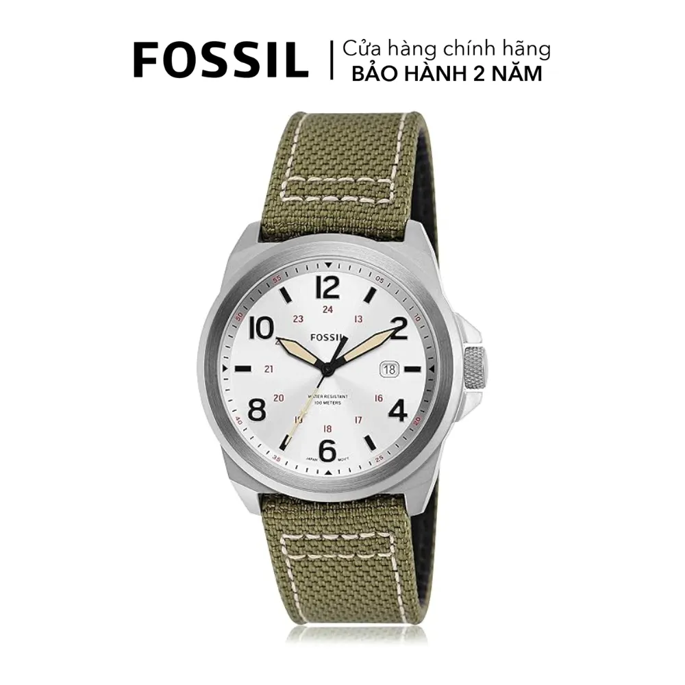 Ảnh Đồng hồ nam Fossil Bronson dây nylon, mặt 40 MM, màu xanh lá, FS5918 3