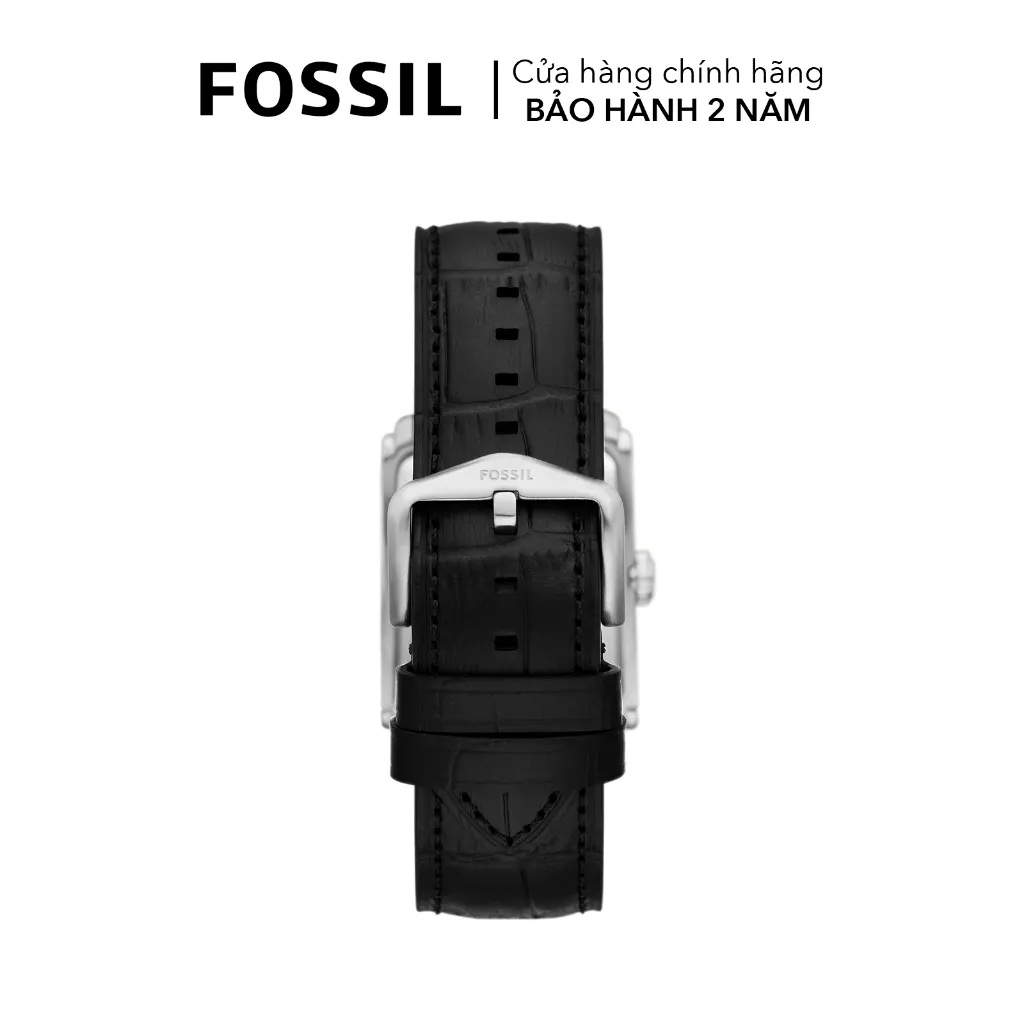 Ảnh Đồng hồ nam Fossil CARRAWAY FS6078 mặt xám 30mm, dây da đen 3