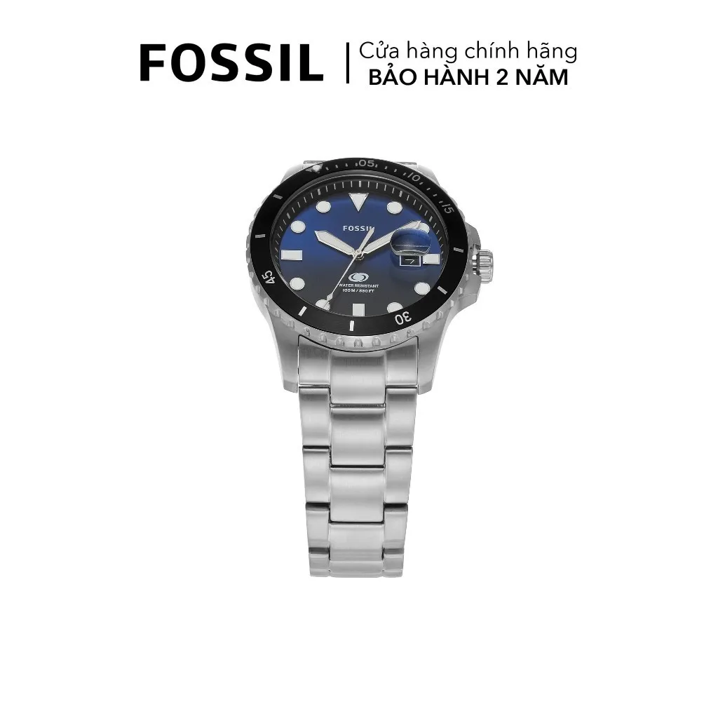 Ảnh Đồng hồ nam Fossil Fossil Blue dây thép không gỉ FS6038 - màu bạc 2