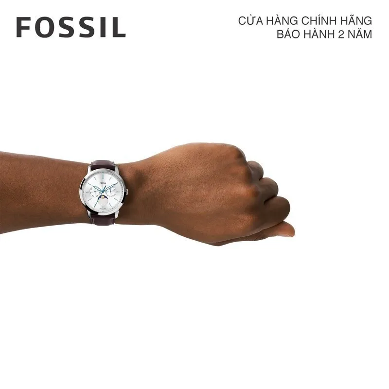 Ảnh Đồng hồ nam Fossil Neutra Minimalist dây da, mặt 42 MM, màu nâu, FS5905 2
