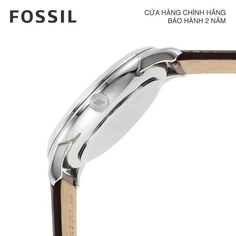 Ảnh Đồng hồ nam Fossil Neutra Minimalist dây da, mặt 42 MM, màu nâu, FS5905 3