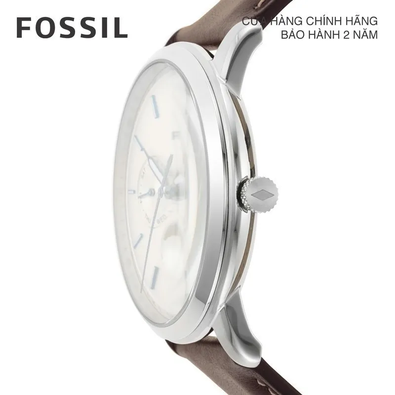 Ảnh Đồng hồ nam Fossil Neutra Minimalist dây da, mặt 42 MM, màu nâu, FS5905 4