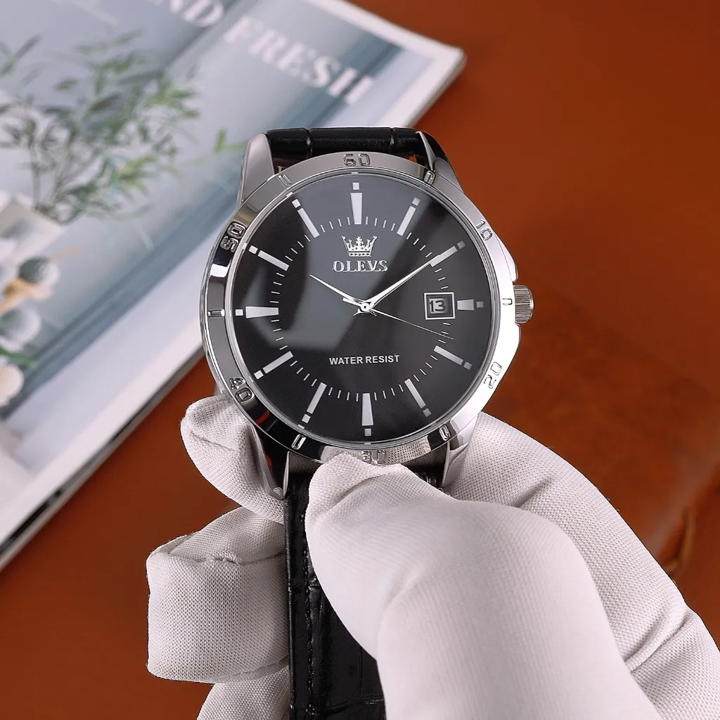 Ảnh Đồng hồ nam OLEVS TY716 chính hãng có lịch chuyển động thạch anh mặt số chống thấm nước 4