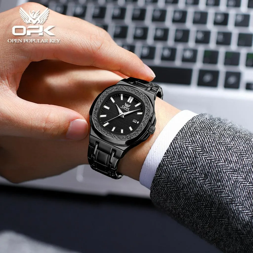 Ảnh Đồng hồ nam OPK 8145 chính hãng chống nước thời trang dạ quang với hộp 2