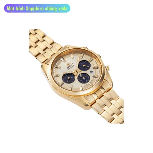 Ảnh Đồng Hồ Nam ORIENT Contemporary Solar Chronograph RA-TX030, mặt kính Sapphire chống xước, khung viền thép không gỉ chắc 2