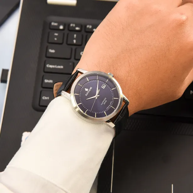 Ảnh Đồng hồ nam SunFlame Twilight Watch MJOS003-A-C mặt kính Sapphire chống xước, chống nước 5 ATM, dây da đeo tay cao cấp 1