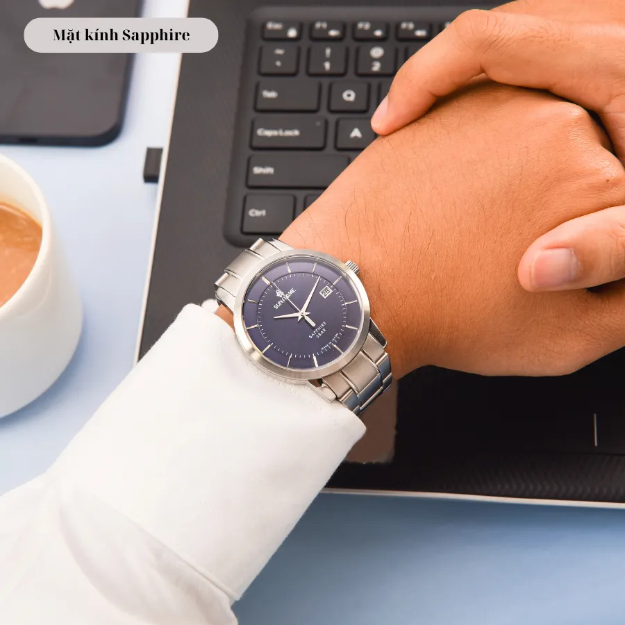 Ảnh Đồng hồ nam Sunflame Twilight Watch MJOS001 mặt kính Sapphire chống xước, chống nước 5 ATM, dây thép đeo tay cao cấp 2