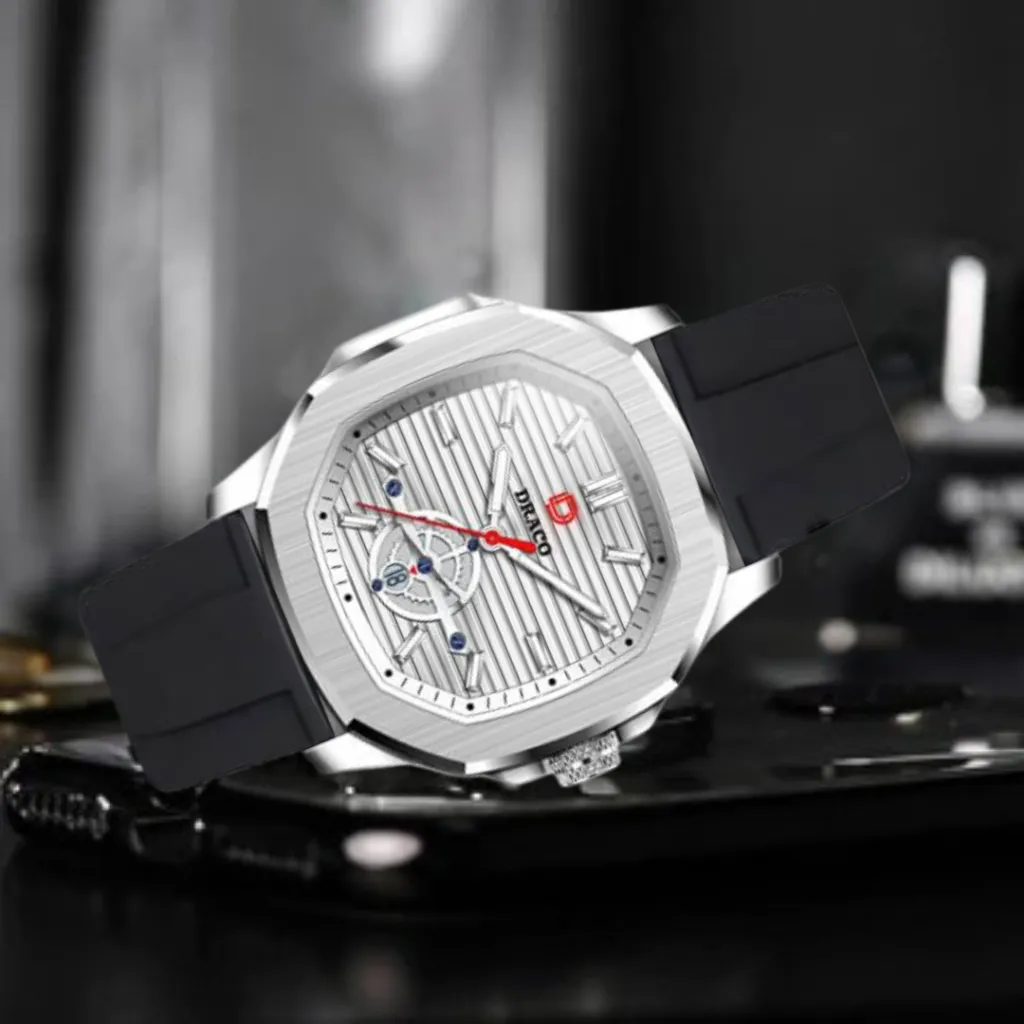 Ảnh Đồng Hồ Nam - Thương Hiệu Việt Draco D22-DD06 - " Decision" Bạc - đồng hồ thể thao nam, chính hãng 4