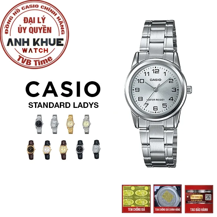 Ảnh Đồng hồ nữ Casio Standard chính hãng Anh Khuê LTP-V001 Series (25mm) 1