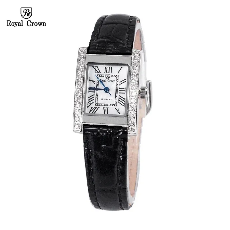 Ảnh Đồng hồ nữ chính hãng dây da Royal Crown 6306 mặt nhỏ chống nước đẹp, sang chảnh, thời trang 1