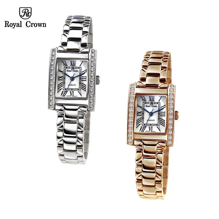 Ảnh Đồng Hồ Nữ Chính Hãng Royal Crown 6306 Dây Kim Loại Chống Nước Chống Xước 1