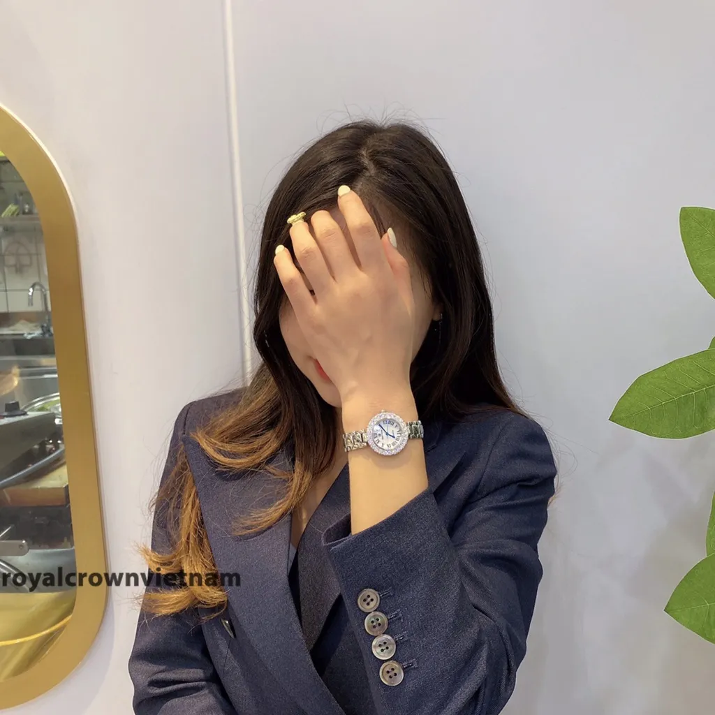 Ảnh Đồng Hồ Nữ Chính Hãng Royal Crown 6305 Dây Thép 2