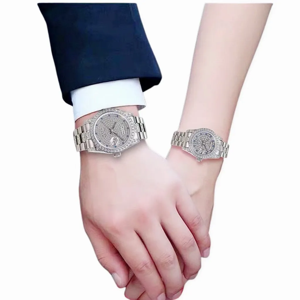 Ảnh Đồng Hồ Nữ Chính Hãng Royal Crown 3594 Dây Thép Không Gỉ Chống Nước Chống Xước 2