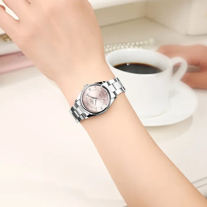 Ảnh Đồng hồ nữ chống nước Wwoor Đồng hồ nữ thời trang bằng thép không gỉ Đồng hồ nữ hàng đầu Thương hiệu chính hãng Đồng hồ thạch anh-8852G 2