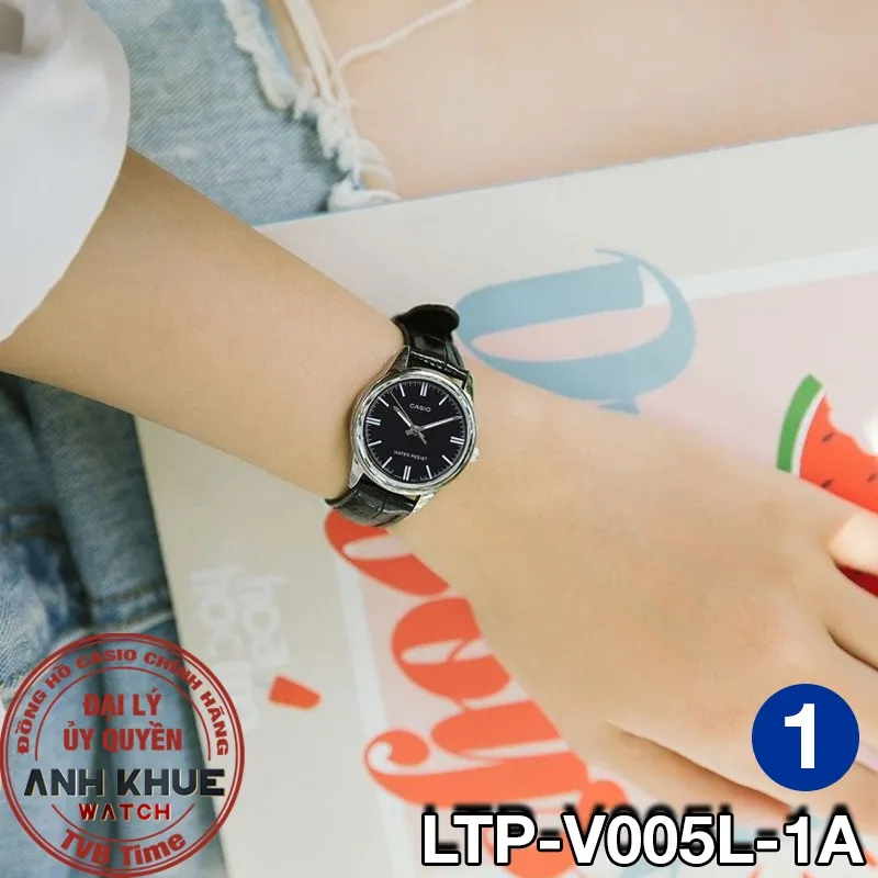 Ảnh Đồng hồ nữ dây da Casio chính hãng LTP-V005 Series (28mm) 3