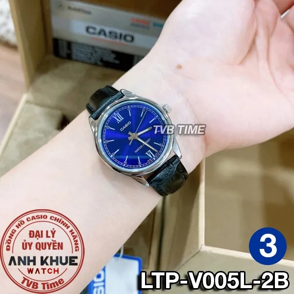 Ảnh Đồng hồ nữ dây da Casio chính hãng LTP-V005 Series (28mm) 4