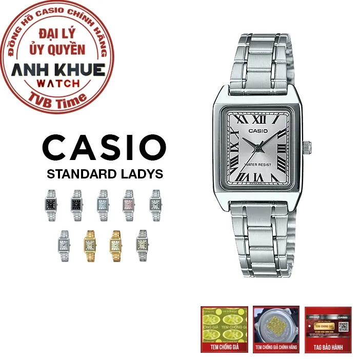Ảnh Đồng hồ nữ dây kim loại Casio chính hãng LTP-V007 Series 1