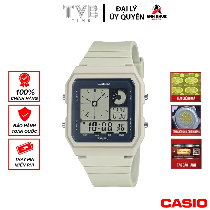 Ảnh Đồng hồ nữ dây nhựa Casio chính hãng LF-20W-8ADF (33mm) 1