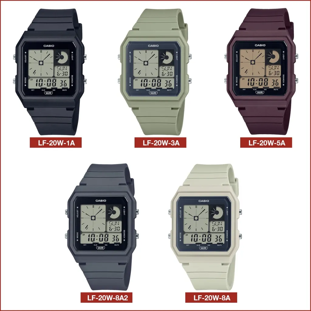 Ảnh Đồng hồ nữ dây nhựa Casio chính hãng LF-20 Series (33mm) 2