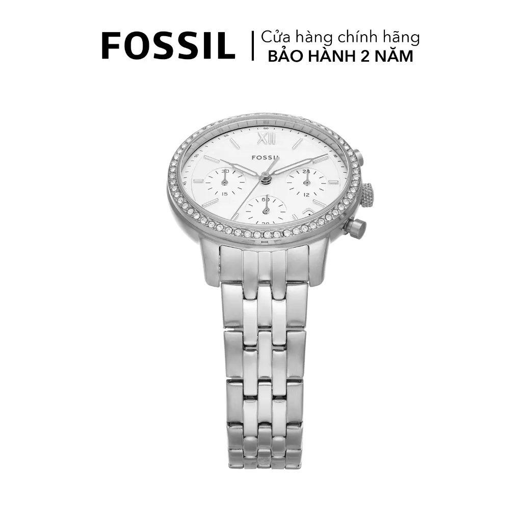 Ảnh Đồng hồ nữ Fossil NEUTRA CHRONOGRAPH 36MM mặt xà cừ dây thép không gỉ, ES5357 2