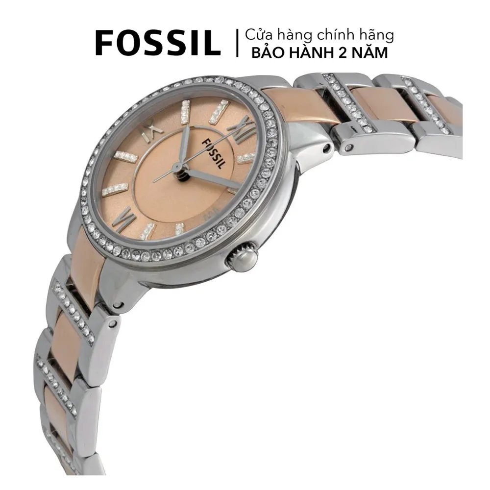 Ảnh Đồng hồ nữ Fossil Virginia dây kim loại, mặt 30 MM, hai màu, ES3405 1