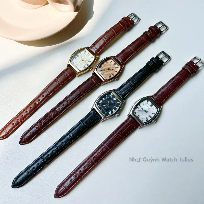 Ảnh Đồng hồ nữ JA-703 Julius Hàn Quốc mặt oval size 3,7 x 2,7cm (nhiều màu) 2