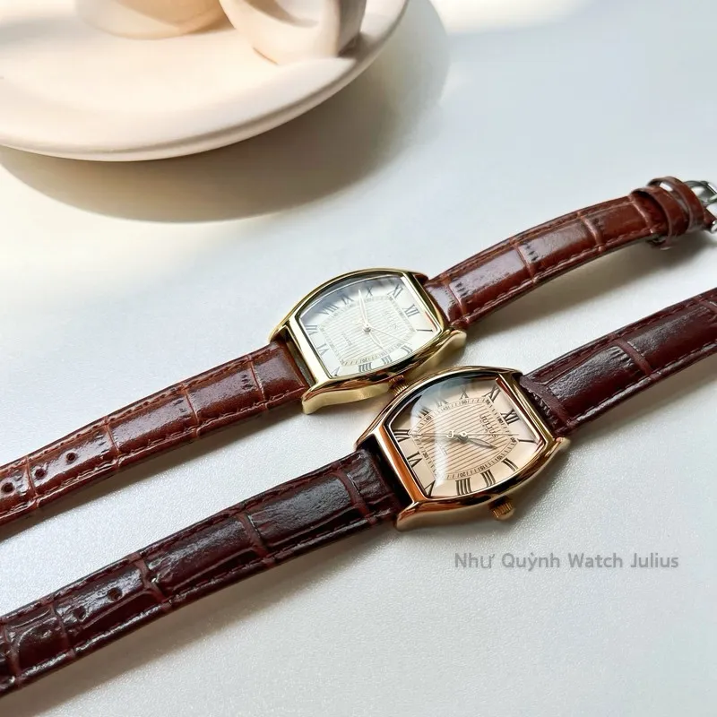 Ảnh Đồng hồ nữ JA-703 Julius Hàn Quốc mặt oval size 3,7 x 2,7cm (nhiều màu) 4