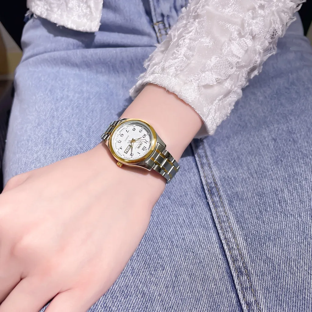 Ảnh Đồng hồ nữ OPK 8110 chính hãng dây đeo bằng thép không gỉ có lịch phát sáng chống thấm nước 4