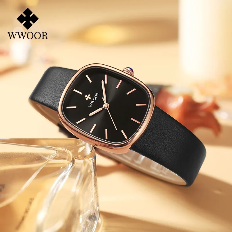 Ảnh Đồng Hồ Quartz Chống Thấm Nước Kiểu Dáng Sang Trọng Cho Nữ WWOOR 8881 4