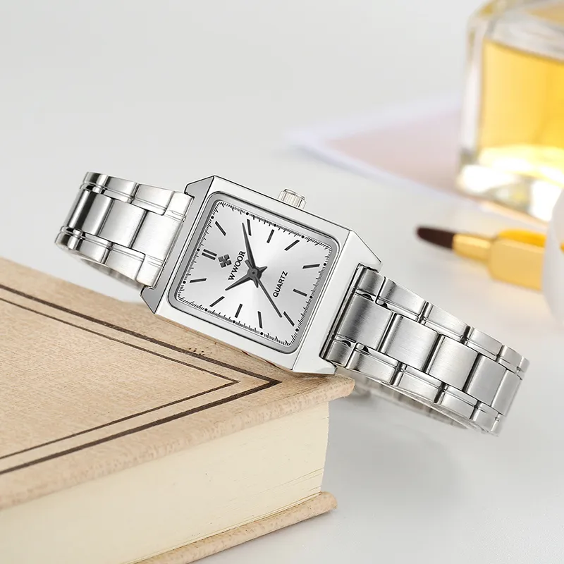 Ảnh Đồng Hồ Quartz WWOOR Mặt Chữ Nhật Nhỏ Sang Trọng 8850 3