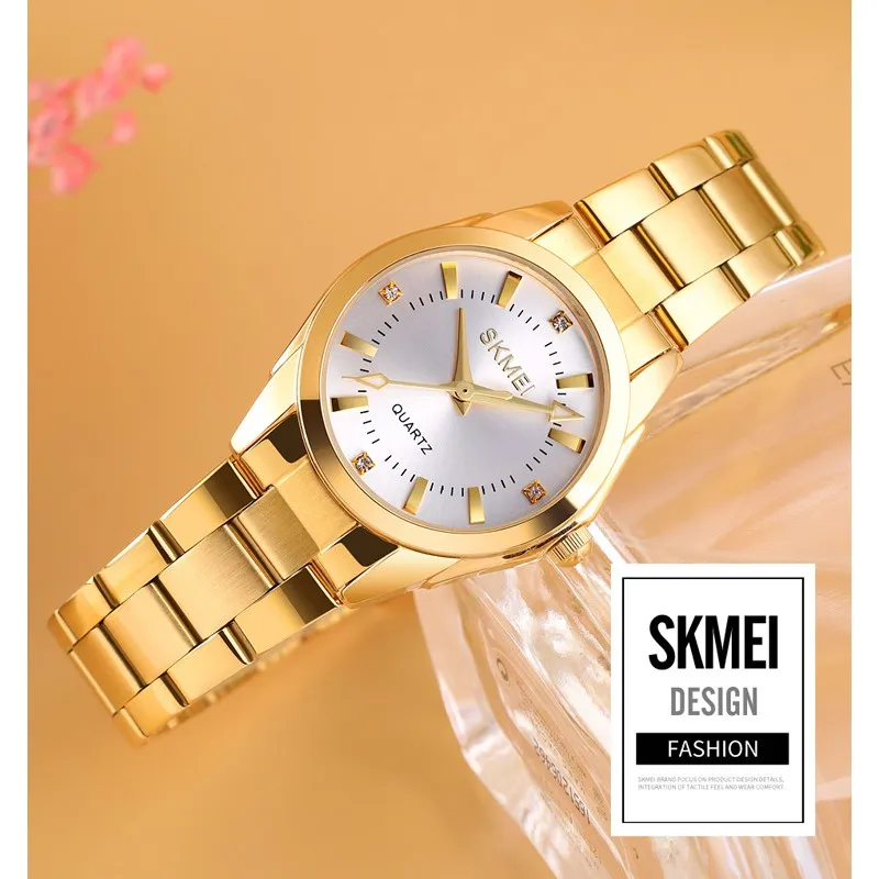 Ảnh Đồng Hồ SKMEI 1620 Quartz Dây Thép Không Gỉ Chống Thấm Nước 4